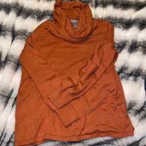 Chico’s Orange Longsleeve Turtleneck